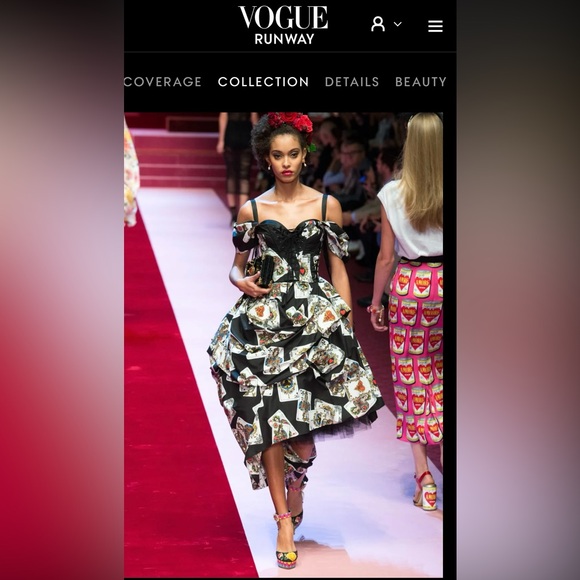 ⭐️SOLD⭐️ ONLY ONE! Dolce & Gabbana Queen of Hearts Corset Runway Gown NWT 40IT/S - Picture 13 of 13